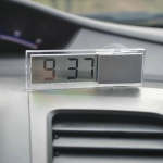 Klassikaline elektrooniline kell, &otilde;huke minikinnitusega Sucker LCD digitaalne armatuurlaud autodele, kriimustusvastane