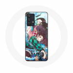 Coque Maniacase pour Samsung Galaxy A32 4G demon slayer tanjiro kamado 8