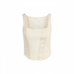 Adidas Originals Trefoil Korsett Topp T&auml;helogoga Prindi Sporditank Naiste Topid Valge IB5745 XS