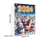 Lumememm J&otilde;ulude Advendikalender 2024, J&otilde;ulude Tagaloenduse Kalender, Kogutavad Gnome Akr&uuml;&uuml;lnukud M&auml;nguasi Dekoratsioon style A