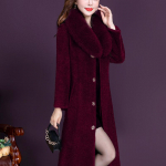 Winter Mother Medium Long lamba p&uuml;gamismantel Naiste uued daami lahtised mantlid L veini