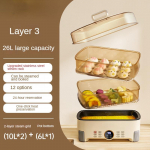 220V elektriline multikeetja 3/4 kihti saadaval koduses elektrilises toiduaurutis majapidamises kasutatav aurutuspott 220V