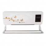 V&auml;ike &otilde;hukonditsioneeri k&uuml;ttekeha Kaasaskantav seinale paigaldatav kliimaseade kuuma ventilaator vannitoa jaoks magamistoas 110 V us valge