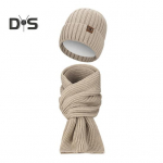 2 tk/komplekt Unisex talvem&uuml;tsi ja salli komplekt Paks pl&uuml;&uuml;svoodriga k&uuml;lmakindel nokam&uuml;ts Unisex kaelakate v&auml;lissuusatamise rattasalli m&uuml;tsikomplekt tumesinine v&auml;rv