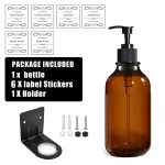 500 ml korduvt&auml;idetav hotelli seinale paigaldatav seebi dosaatori komplekt Punding Hand Sanitizer &scaron;ampooni palsam pudelihoidja Type 4