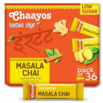 Chaayos Lahustuv tee eelsegu-Masala Chai maitse-madala suhkrusisaldusega (36 kotikest, 288 grammi)|Lahustuv tee|Tee eelsegu|Masala tee|Masala Chai|Assami tee|Maitsestatud tee