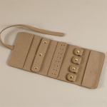 Ehtekarussrull-kott-organisaator Kokkupandav ehtekarp Rull Reisiehete korraldaja Kaasaskantav K&otilde;rvar&otilde;ngaste S&otilde;rmuste Kaelakeede Hoiukott khaki