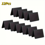 12 tk/pakk Mini kriiditahvlid ristk&uuml;likukujulised tahvel Kahepoolsed kriiditahvlid Pulma s&uuml;nnip&auml;evapidu Kodukaunistused Sildid Teadetetahvel 12Pcs