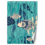 Tapeet Kala vetikate seas 100x140 sinine