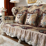 Euroopapitsiga Servaga Diivanikate Jacquard-&Scaron;enillkangast Diivanipadi Koduelutuba Libisemisvastane Nelja Hooaja Universaalne Kate 50x60