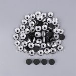 100/tk meditsiinilise viaali kork, alumiiniumkork, meditsiiniline pudelikork, l&auml;bim&otilde;&otilde;t 20 mm must