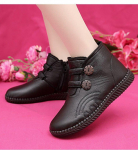 2024 talvine uus vanaproua puuvillased kingad uus keskealiste ja eakate sametine soe libisemiskindel pehme tald eakate puuvillased saapad naistele 35