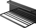 Yamazaki Jitsugyo magnetiline lai kannu pudelihoidja L must ca. L33 x D12,5 x K11,5 cm Torni &auml;ravooluava k&ouml;&ouml;gipaneel valamu all Lihtne paigaldada 8061 black