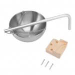 Saunakauss roostevabast terasest rippuv aroomiteraapiline &otilde;litass koos puitplokiga saunaruumile S 12cm