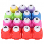 15 tk Shape Paper Punch komplekt lastele DIY Stimuleerige kujutlusv&otilde;imet ja meisterdage Scrapbookingu jaoks