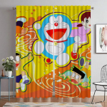 Kaasaegsed elutoakardinad Camera Doraemon aknakardin Halloweeni dekoratsioon pimendavad kardinad 2 t&uuml;kki rulood vahesein W50xH70cmx2pcs-CL