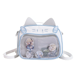 Ita Oshikatsu &otilde;lakott, selge Crossbody v&auml;ike armas mood koos kassiga, mis on kingituseks lapse seljakotiks [PandaSays] Kott, kott, kott, kott, kott, kott, white