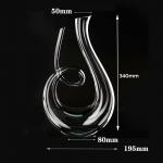 Decanter 1500 ml Crystal High Grade Swan Spiraalne veini karahvin Creative veinieraldaja &scaron;ampanja veinipudel perebaari jaoks