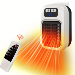 Miniruumi k&uuml;tteseade, seinakontaktiga elektriline ruumisoojendi, nagu on n&auml;ha televiisorist koos reguleeritava termostaadi ja taimeriga ning LED-ekraaniga, kompaktne kontori &uuml;histuppa valge