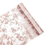 Lauajooks 1 tk kuumstantsimisfoolium r&auml;pane v&otilde;rguga kuldv&otilde;rk laudlina pulmade j&otilde;ulup&auml;eva peokaunistus 28CMX3M