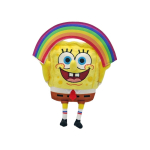 Nakajima Corporation SpongeBob Bean Doll Rainbow K17 x L17 x D9cm 201652-24 yellow