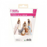 Moule latex pour moulages - Sujets de cr&egrave;che - 2,5 &agrave; 6,5 cm - 8 pcs - GRAINES CREATIVES