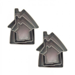 6 mini emporte-pi&egrave;ces inox - Maisons