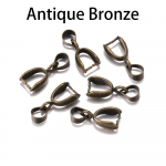 50 tk/partii Meloniseemned Pandlaga ripatsid Klambrid Konksklambrid Bail Connector Vask Amulett Bail Beads Tarvikud Ehete Valmistamiseks isetegemine 5x14mm