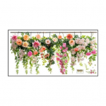 V&auml;rviline lilleline staatiline kleebis kahepoolne veekindel lillede kleebis kevadised aknakleebised jaoks G