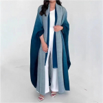 Muslimi Abaya Naistele Bat varrukas Volditud Gradiendi kampsun Pikk mantel S&uuml;gis Dubai Abayad Suurused Naiste luksuslik mantel One Size