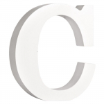 Lettre C - MDF Blanc - 11 cm - Rayher