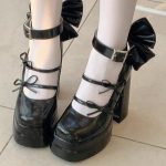 2025 Korea &uuml;mmarguse ninaga veekindlad Mary Jane platvormkingad magusa lipsuga Size 35 must