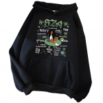 Sza Ctrl albumi kapuutsiga pusa Sza kapuutsiga pusa Sza Merch Sza tr&uuml;kisega naiste unisex kapuutsiga pusa L must