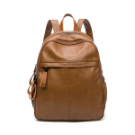 Suure mahutavusega seljakott Uus nais&uuml;li&otilde;pilase PU nahast seljakott Korea versioon v&auml;ike v&auml;rske mitmetaskuline k&auml;ekott 20-35L 26cm*13cm*33cm pruun