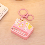 Loov multifilmi miniklaveri v&otilde;tmehoidja peopesa muusika elektrooniline klaver valgust kiirgavad m&auml;nguasjad koti ripats haaramismasin laste m&auml;nguasjad roosa