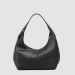 L&uuml;tsi teravilja kaenlaaluse kott mood vabaaja pehme nahaga pelmeenikott lihtne &uuml;he &otilde;laga k&auml;ekott naistele must