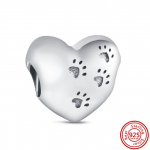 Uus 925 h&otilde;bedane &otilde;hupall Sky Clover Pav &eacute;Heart s&auml;delevad helmed sobivad v&otilde;luvalt k&auml;ev&otilde;ru ehted