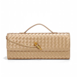 Isikup&auml;rastatud ja k&otilde;rgekvaliteediline kootud &otilde;htus&ouml;&ouml;gikott, elegantne k&auml;eshoitav &otilde;lakott naistele, vintage horisontaalne baguette-kott, vabaaja crossbody-kott