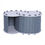 Cat Bed Hideaway Nest Bigable Removable Cover Resistant at Comfortable Scratches for 2 Cave