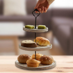 Cookie Tray Rack for Desserts And Fruits on Countertops wood