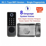 W7 Roostevabast terasest topelt s&otilde;rmej&auml;ljelukk v&auml;lisv&auml;ravale veekindel TT Lock/ Tuya nutikas ukse lukk digitaalne elektrooniline lukk