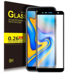 Kugi samsung galaxy j6 plus protection ecran, tempered glass film protection d'&eacute;cran pour samsung galaxy j6 plus, noir