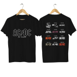 2025 ACDC B&auml;nd Rock Hip Hop Puuvillane Tr&uuml;kiga L&uuml;hikeste Varrukatega K&otilde;rge Kvaliteediga Deluxe V&auml;ljaanne Mugav ja Hingav XL