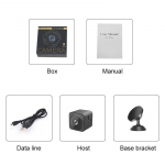 Mini turvakaamera koju 1080P HD kaamera WiFi juhtmevaba kaamera siseruumides laia nurga ja &ouml;ise n&auml;gemisega Kahesuunaline intercom Camera only