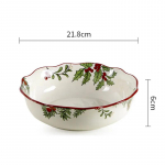 Ameerika stiilis puuviljasalatikausid Kodu supikausid Ebakorrap&auml;rased madalad kausid Loomingulised keraamilised s&uuml;gavad taldrikud Glasuurialused v&auml;rvilised kausid Saab korduvalt kasutada #1 valge