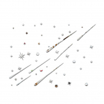 Meteoorisajud T&auml;hed Peegelseina kunstikleebised DIY Decal Lastetoa kodukaunistus