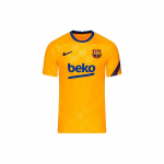 Nike Barcelona m&auml;ngueelne liibuv &uuml;mmarguse kaelusega l&uuml;hikeste varrukatega jalgpallis&auml;rk Meeste pealisr&otilde;ivad Ereoranž DH7688-837 L