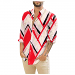 Disainer Kevadsuvi Meeste vabaaja 3D Halloweeni tr&uuml;kkimine Hawaii s&auml;rk pluus pikkade varrukatega s&auml;rgid XXXXL valge