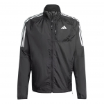 Adidas Own The Run 3-Triibuline Mugav Pikkade Varrukatega T&ouml;&ouml;jakk Meeste Jakid Must JD2322 L