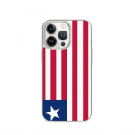 Coque iPhone &ndash; Drapeau Libeeria &ndash; iPhone 13 Pro &ndash; Supp &ndash; Mitmev&auml;rviline &ndash; L&auml;bipaistev silikoon